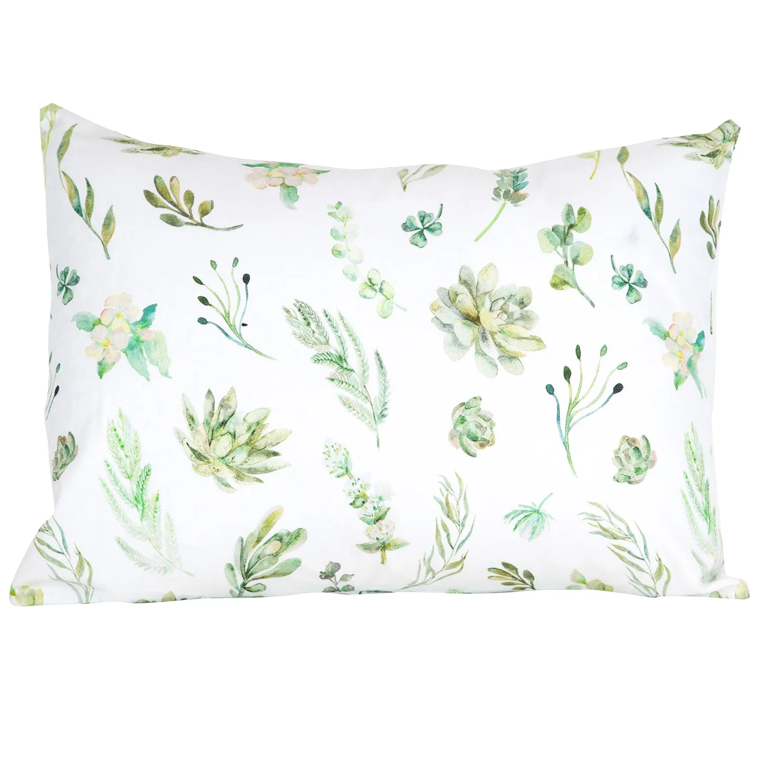100% Cotton Toddler Pillowcase – Succulents
