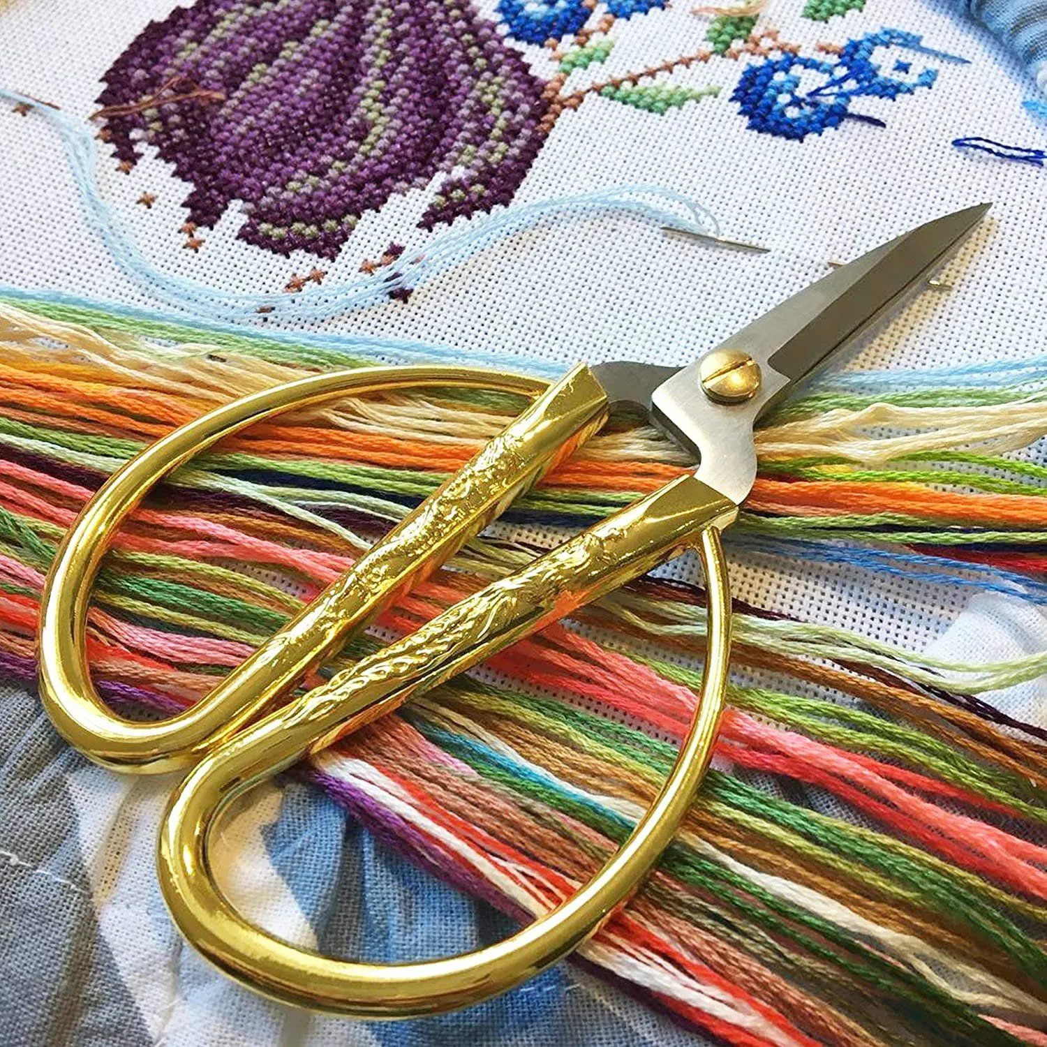 100-Pack: ATDAWN Rainbow Color Embroidery, Cross Stitch Threads