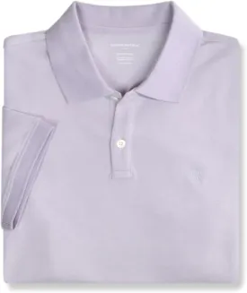 Banana Republic Mens Slim Fit Pique Mesh Organic Cotton Monogram Polo Shirt