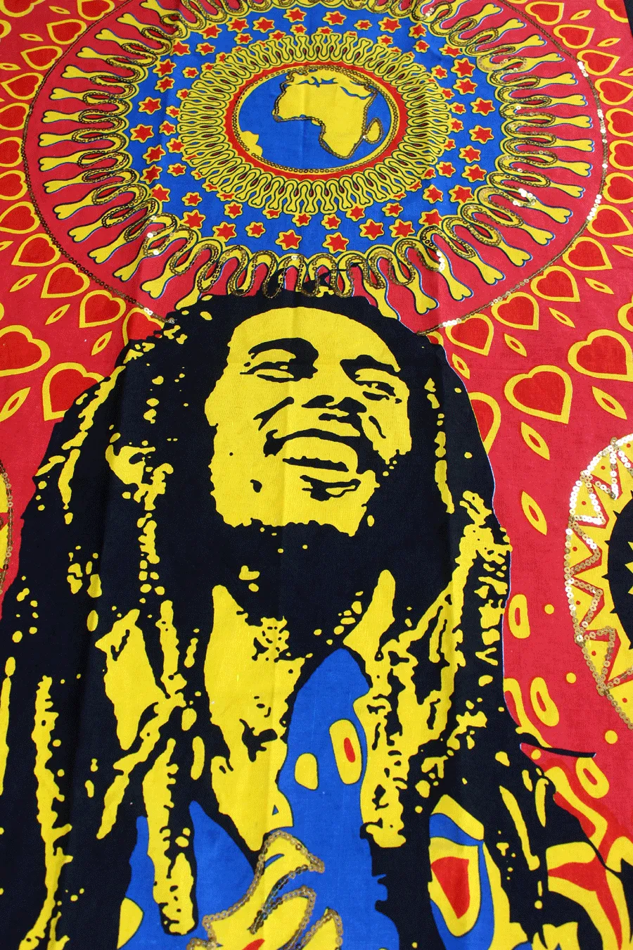 Bob Marley Poster Cloth Wall Hanging Tapestry One Love Hippy Hippie Hendrix Wall Hanging 30 x 40 Inches