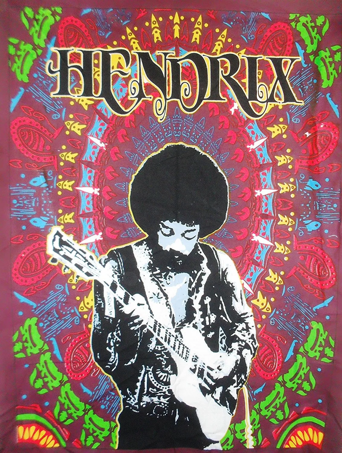 Bob Marley Poster Cloth Wall Hanging Tapestry One Love Hippy Hippie Hendrix Wall Hanging 30 x 40 Inches