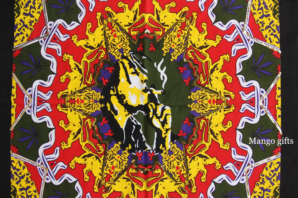 Bob Marley Poster Cloth Wall Hanging Tapestry One Love Hippy Hippie Hendrix Wall Hanging 30 x 40 Inches