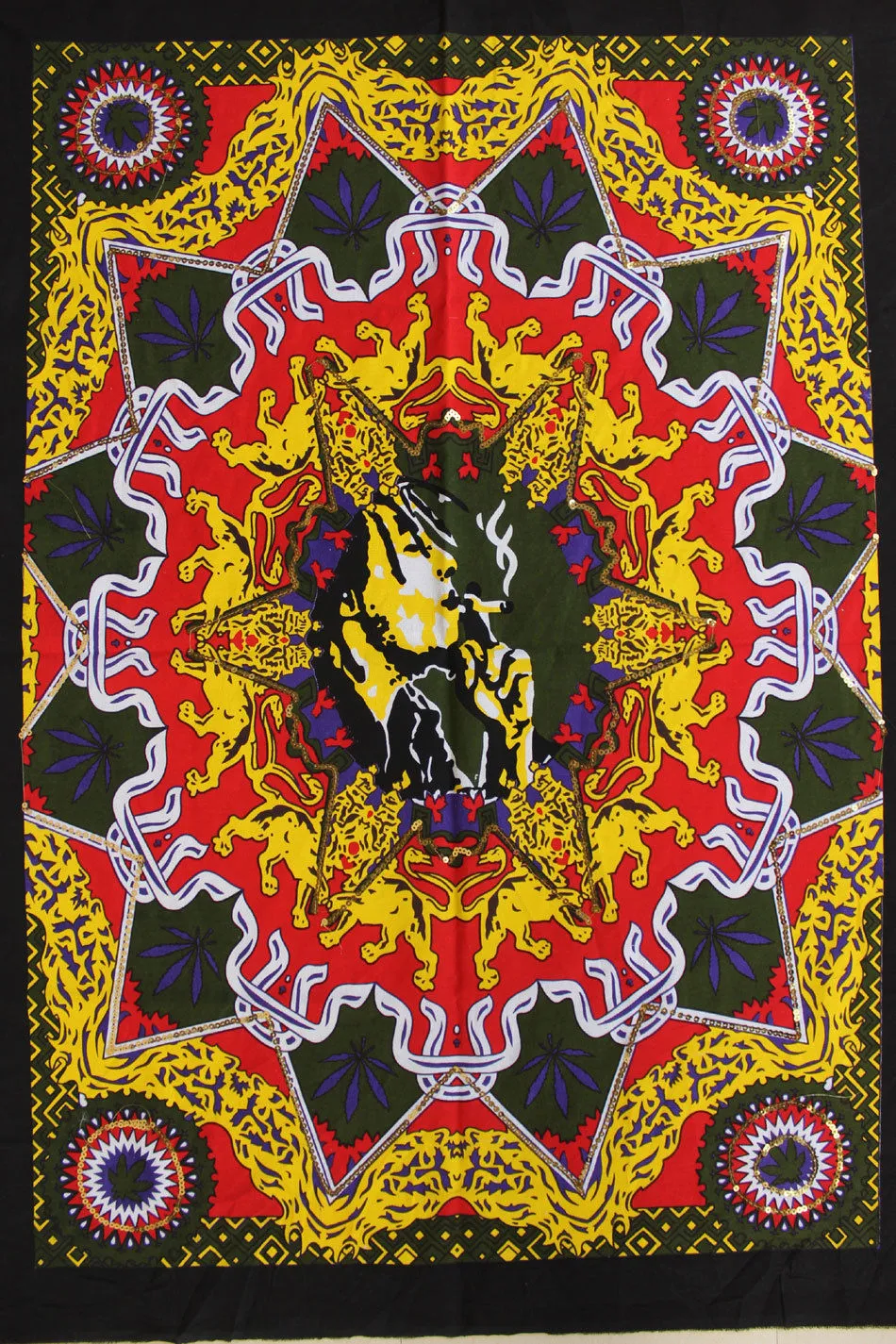 Bob Marley Poster Cloth Wall Hanging Tapestry One Love Hippy Hippie Hendrix Wall Hanging 30 x 40 Inches
