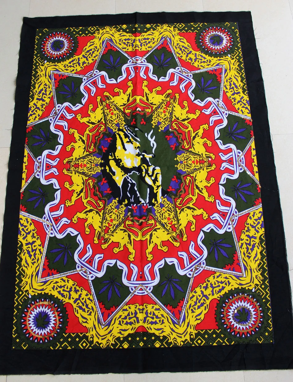 Bob Marley Poster Cloth Wall Hanging Tapestry One Love Hippy Hippie Hendrix Wall Hanging 30 x 40 Inches