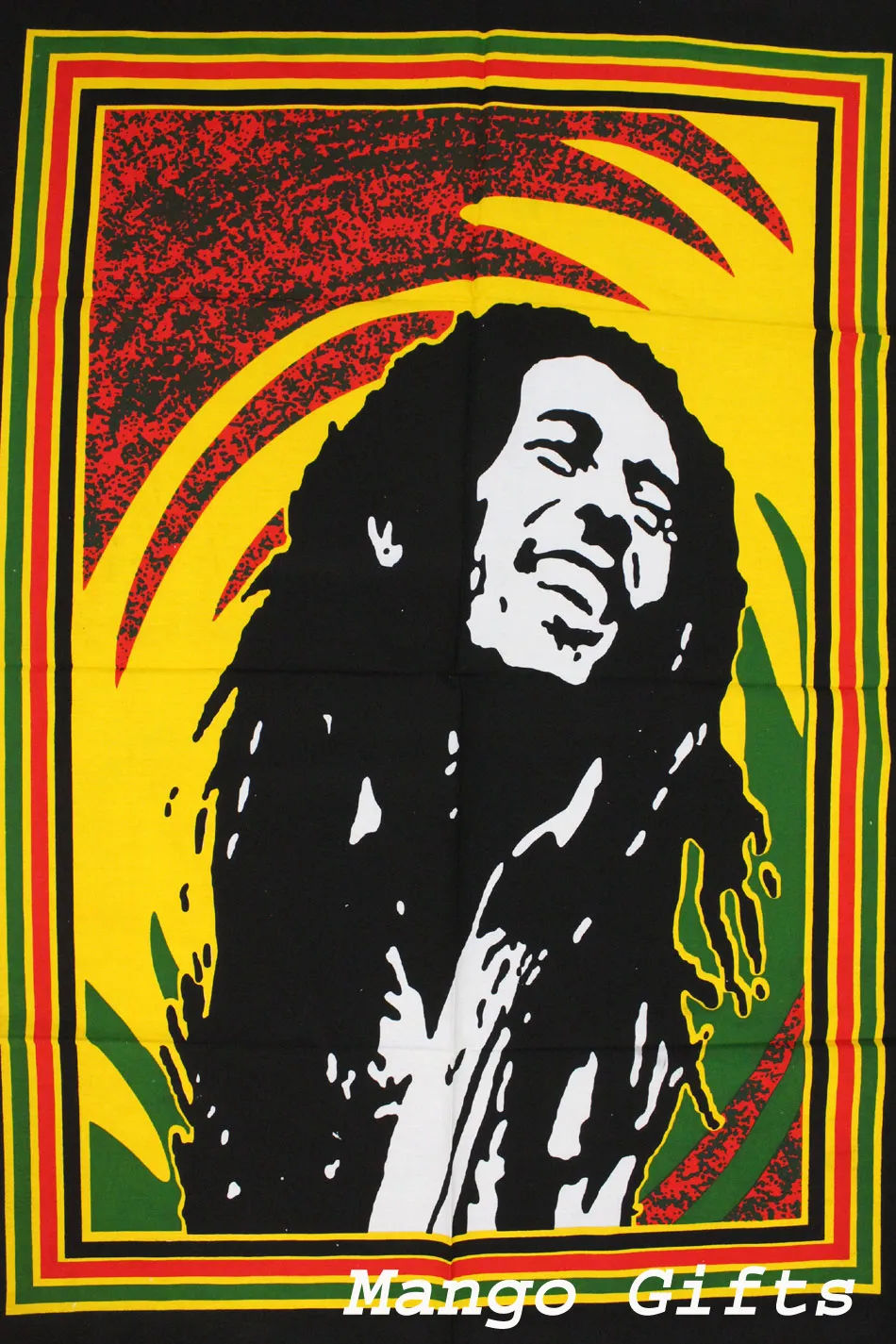 Bob Marley Poster Cloth Wall Hanging Tapestry One Love Hippy Hippie Hendrix Wall Hanging 30 x 40 Inches