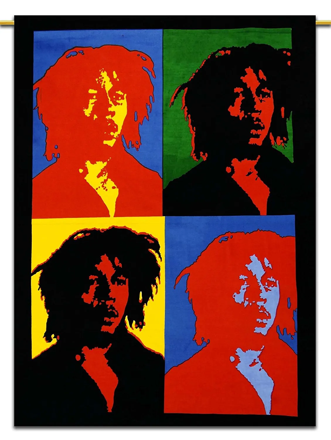 Bob Marley Poster Cloth Wall Hanging Tapestry One Love Hippy Hippie Hendrix Wall Hanging 30 x 40 Inches