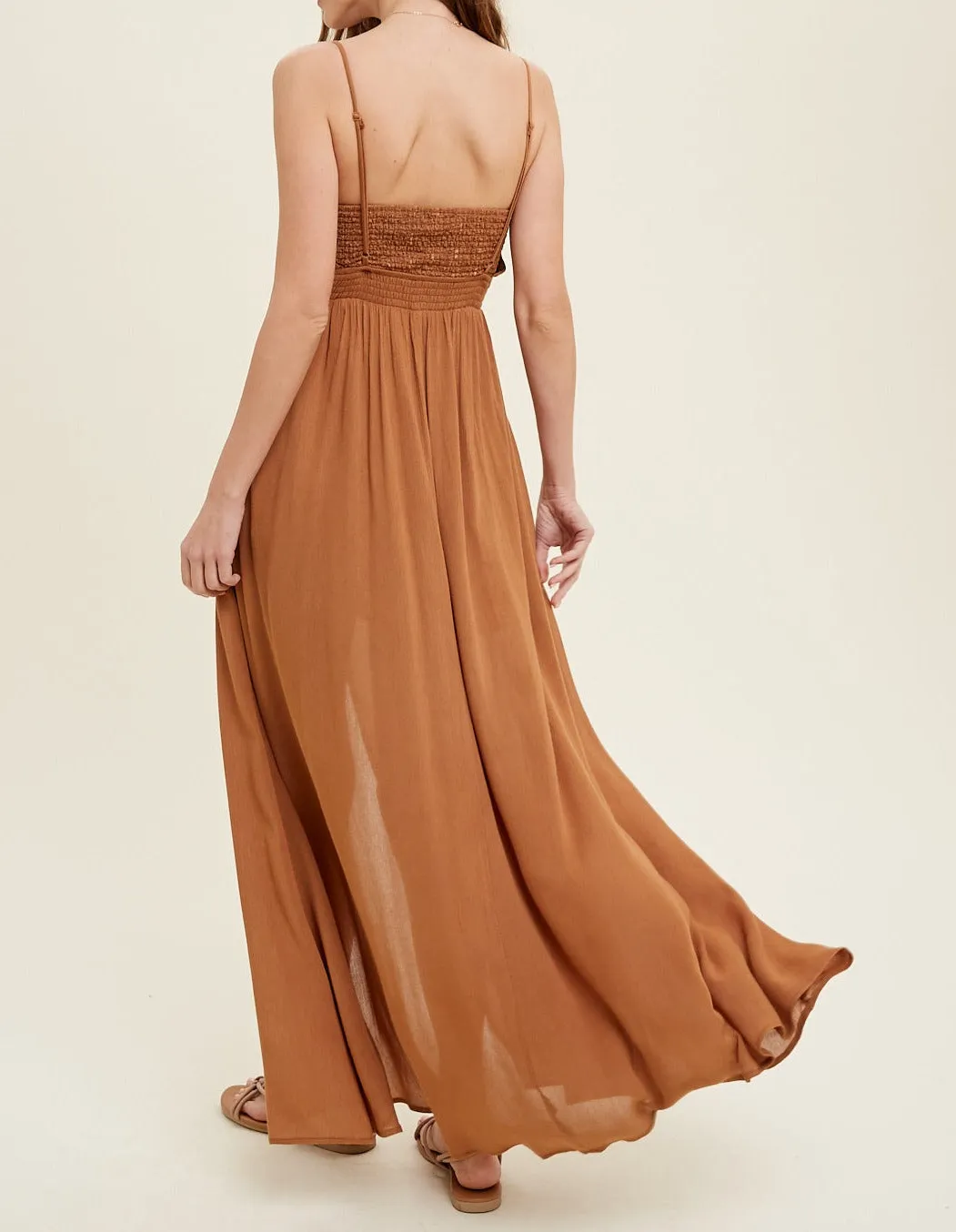 Cami Maxi Dress With Smocked Detailing