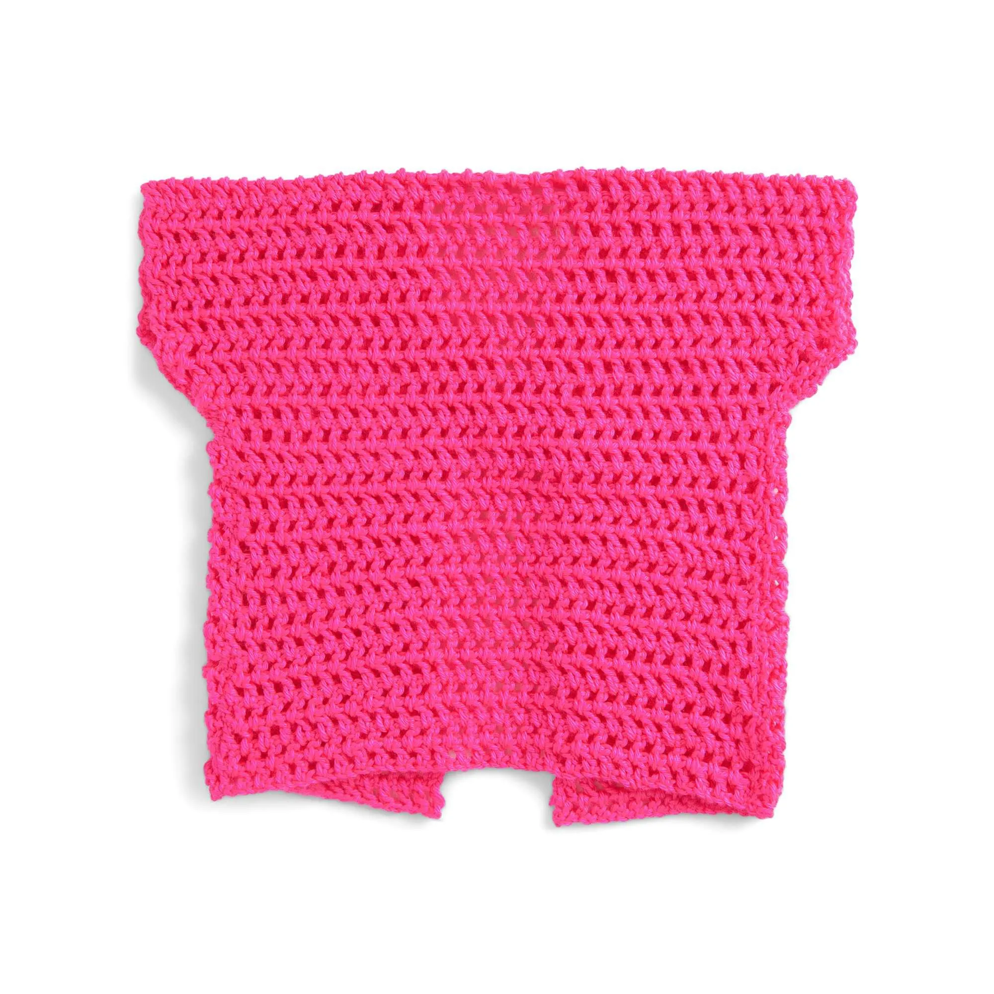 Caron Crochet Mesh Vest