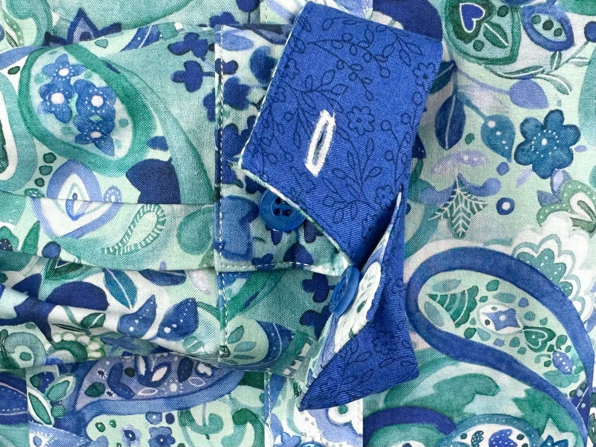 CR Western Pro Aqua Paisley Paradise-FINAL SALE