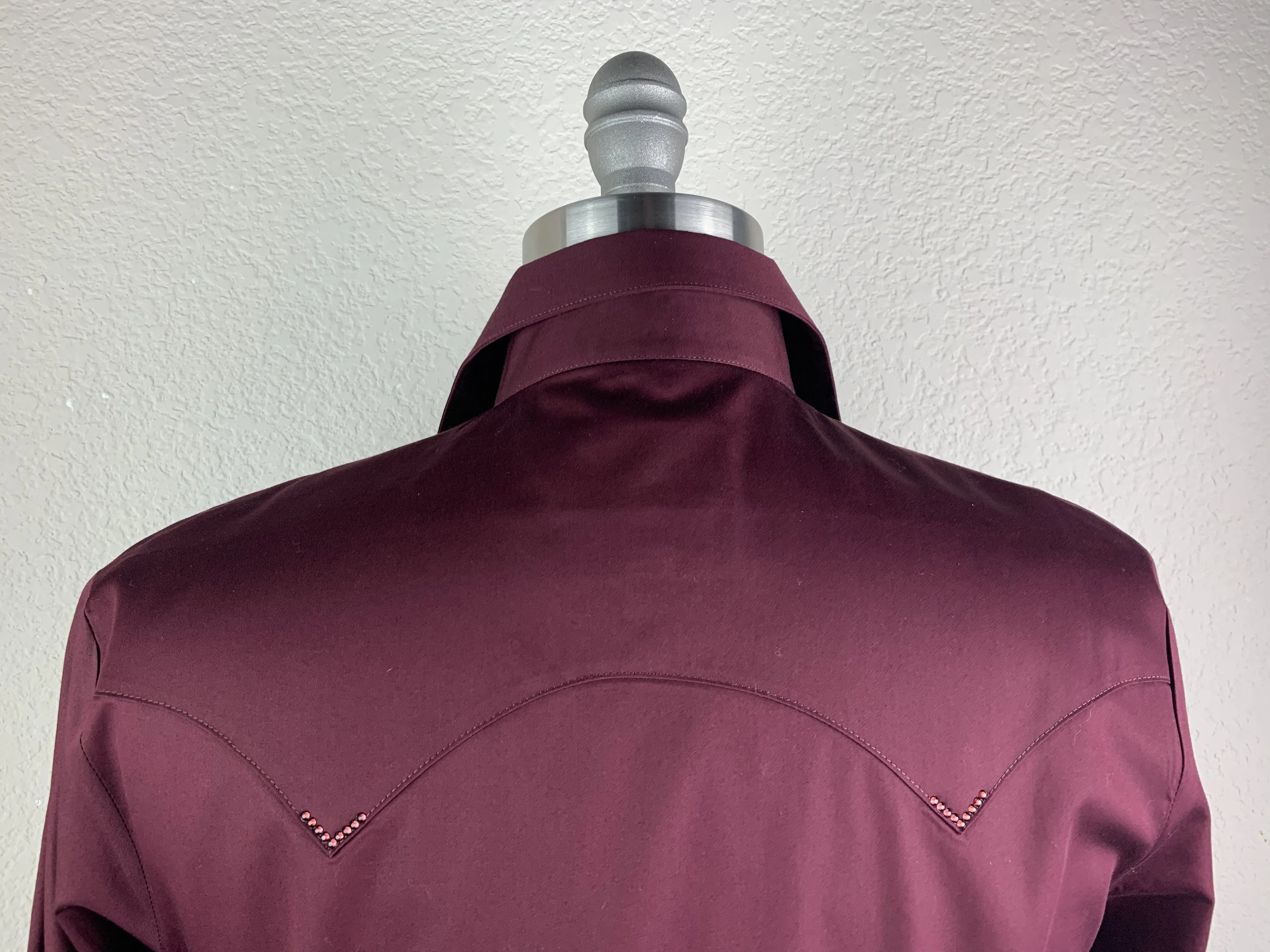 CR Western Pro Dark Wine Cotton Sateen