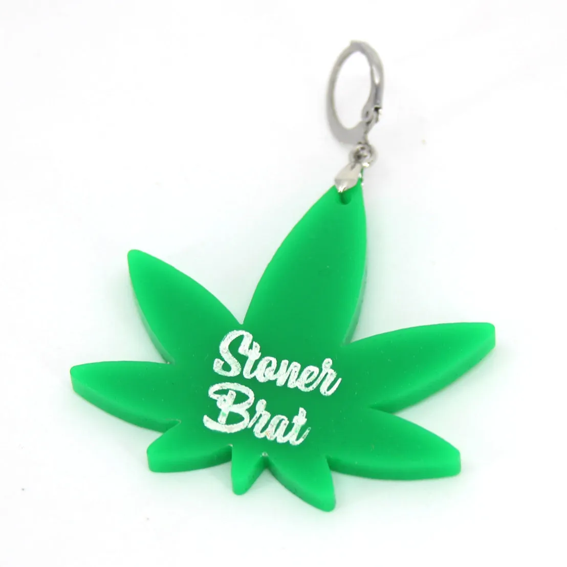 Design Your Own Acrylic Collar Tag - Weed Leaf