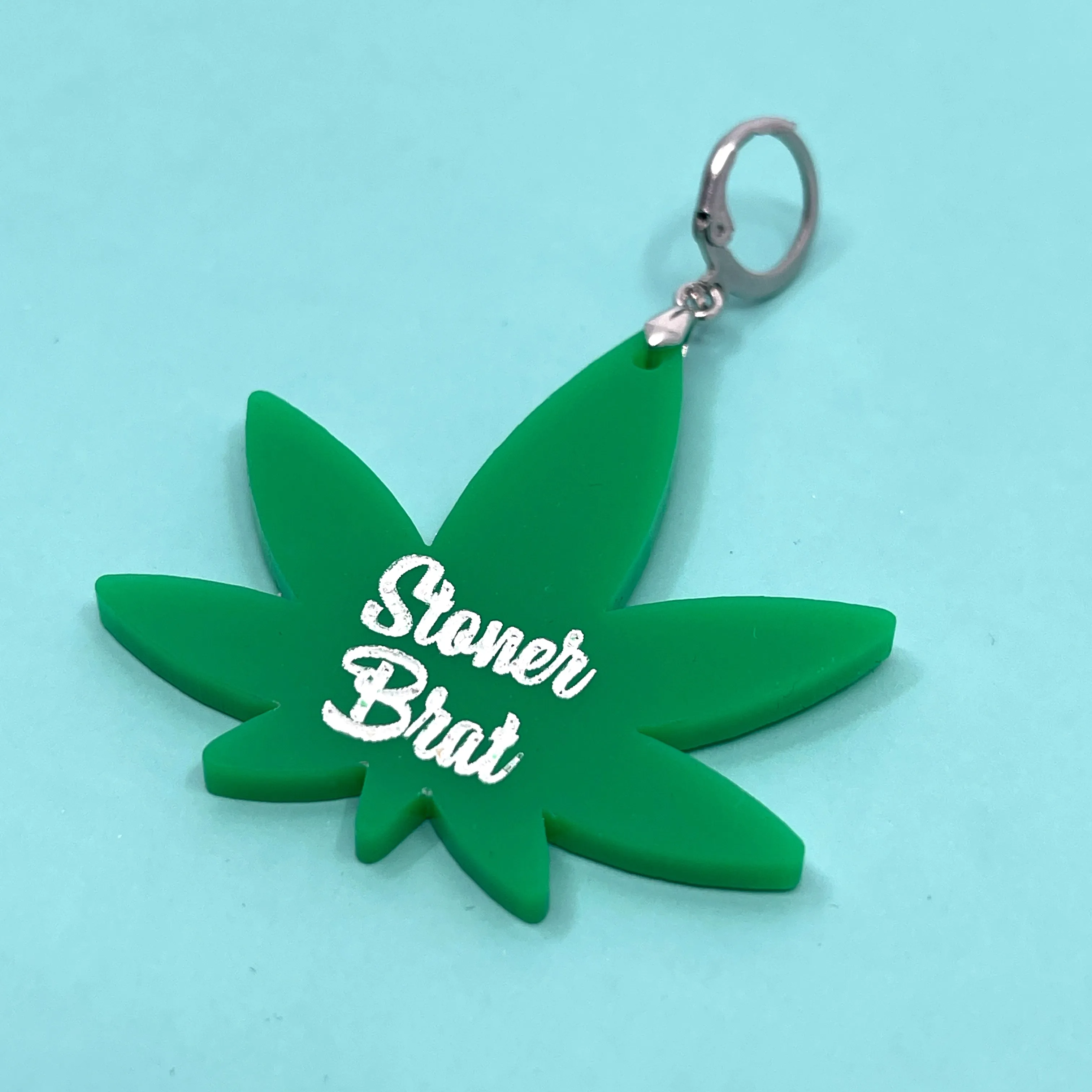 Design Your Own Acrylic Collar Tag - Weed Leaf
