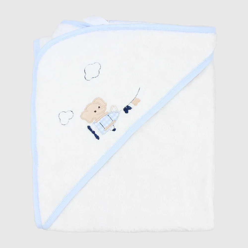 Flying Elephant Baby Hooded Towel