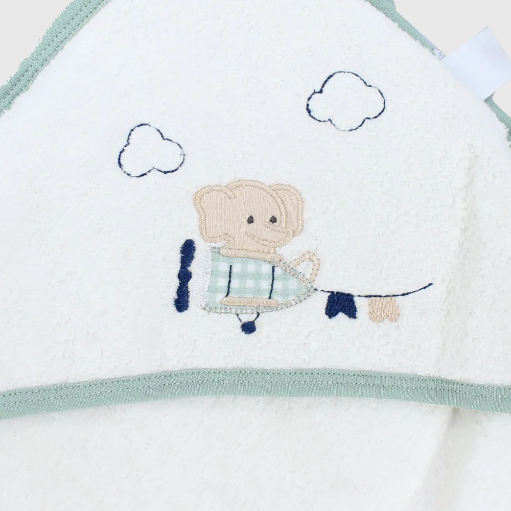 Flying Elephant Baby Hooded Towel