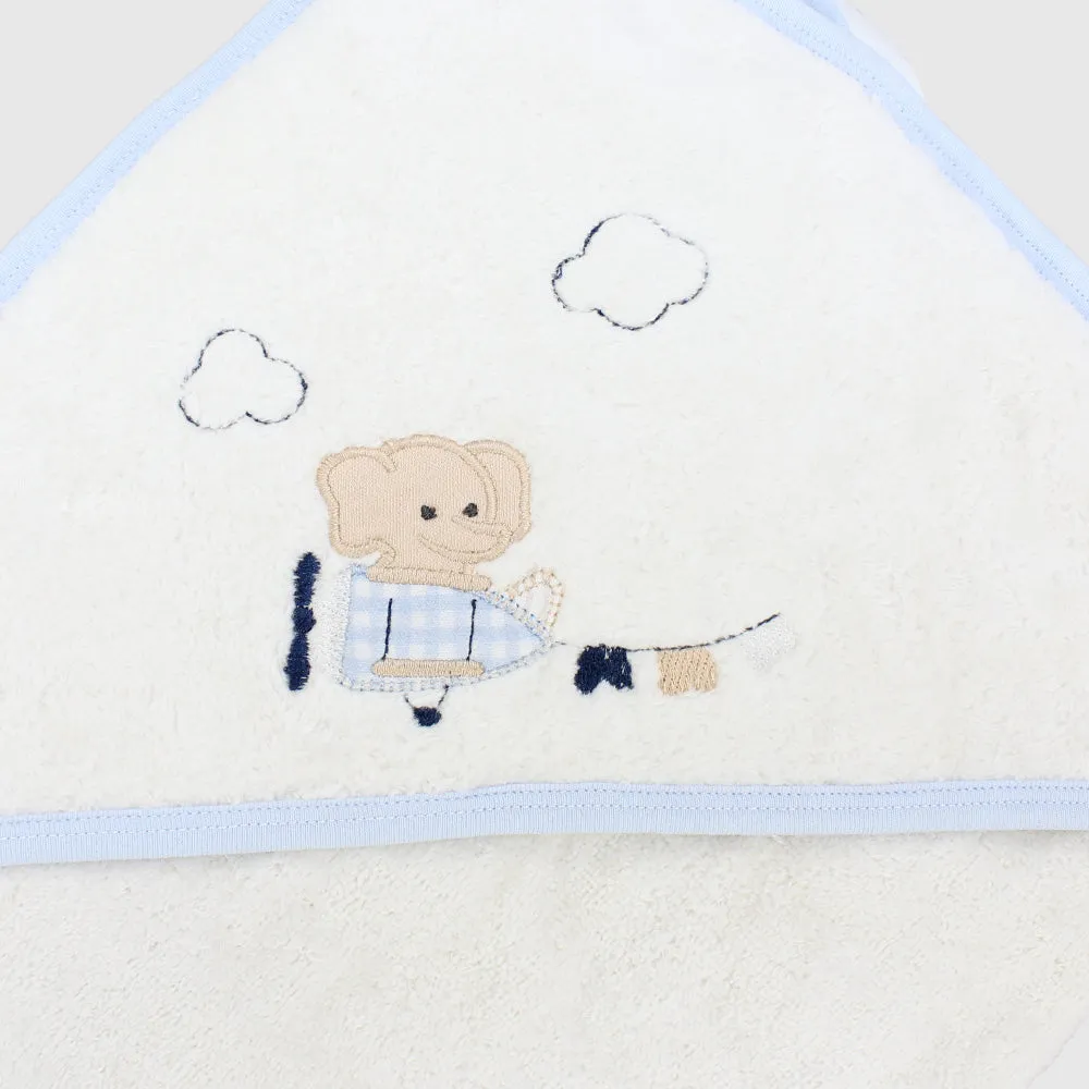 Flying Elephant Baby Hooded Towel