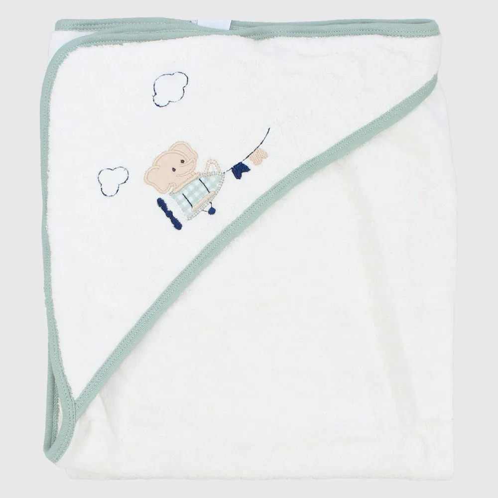 Flying Elephant Baby Hooded Towel