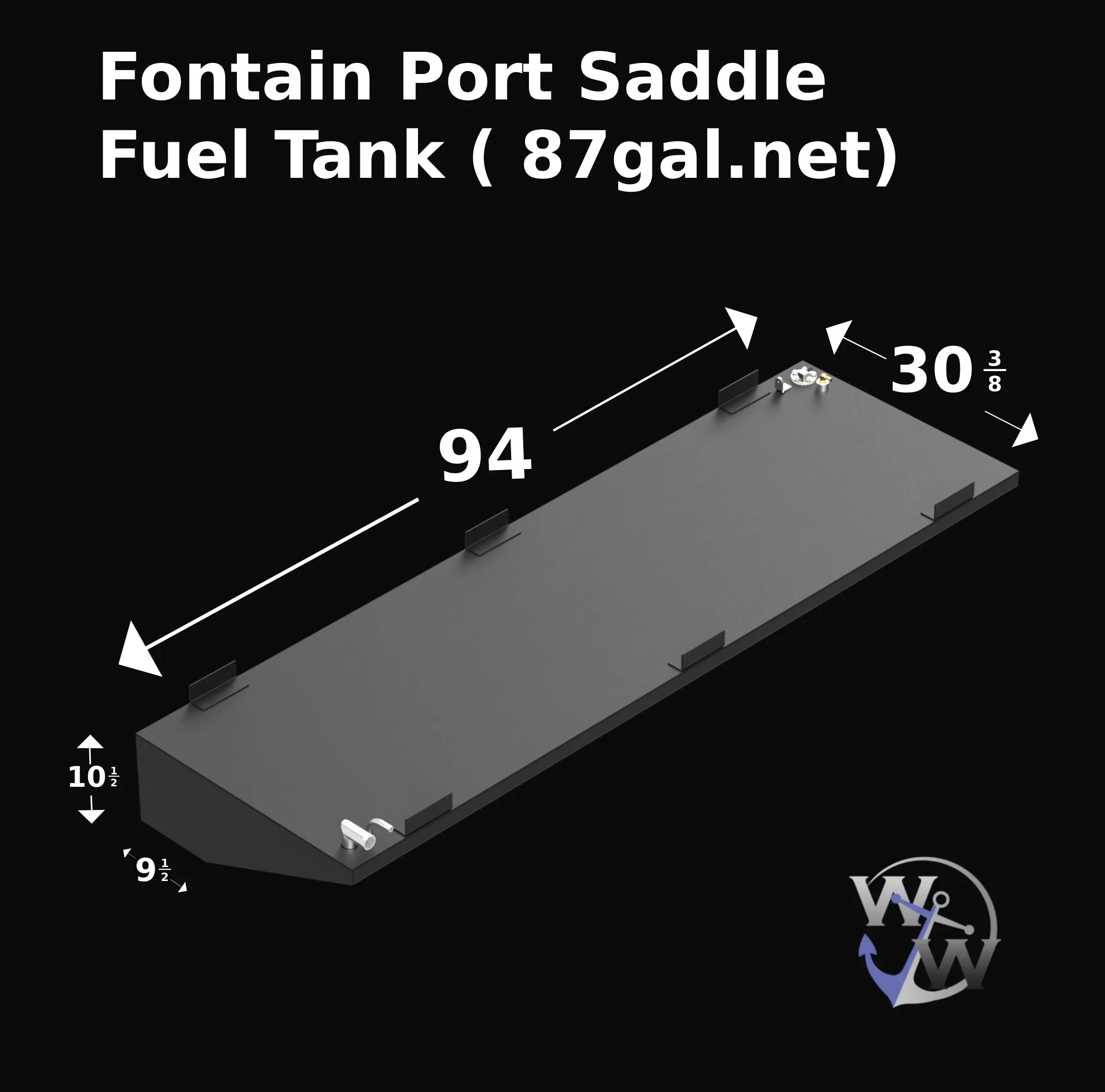 FOUNTAING PORT/STBD 87 GAL