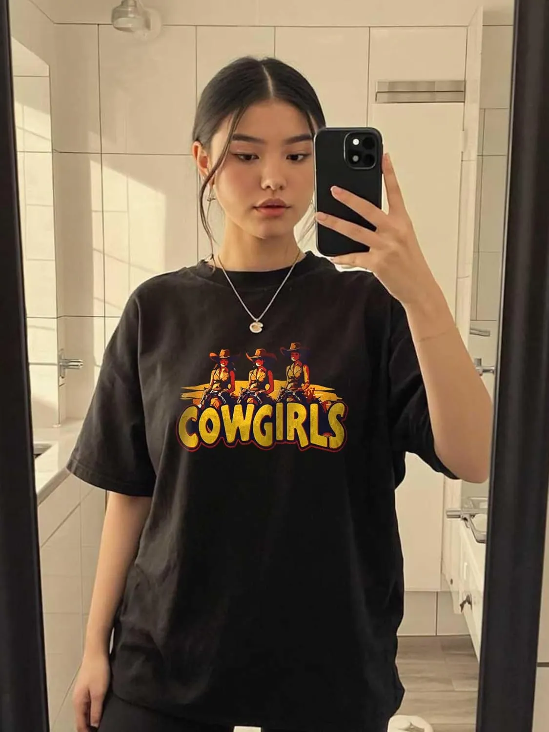 Graphic Tee Women Flower Top Eagle Men Humorous Kawaii Life is Good Floral 100% Cotton T-Shirt