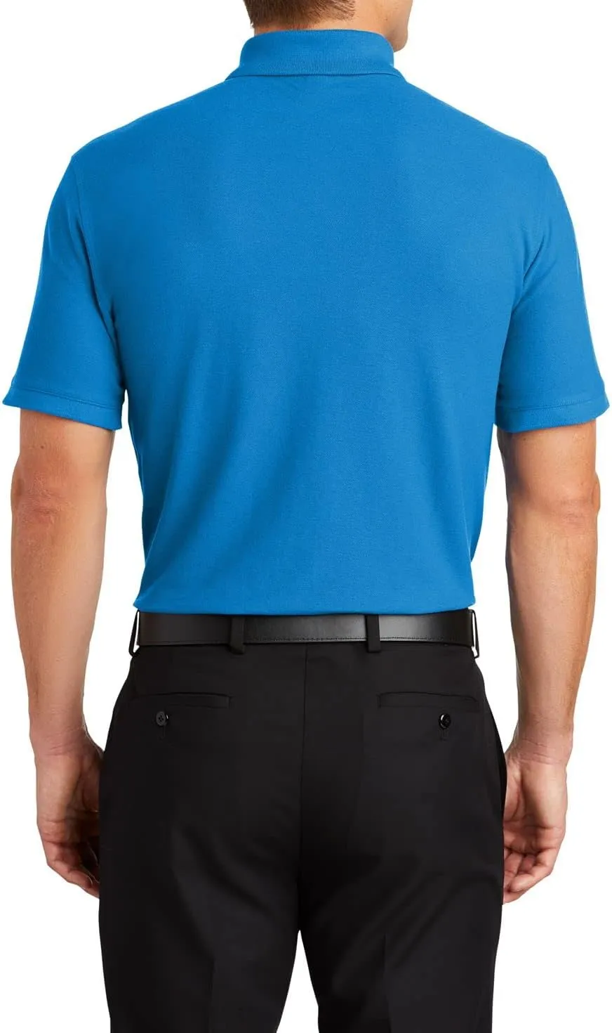 JustBlanks Men Polo Shirts Pique Polo Shirts for Men Short Sleeves 3 Button Performance Polo T Shirt