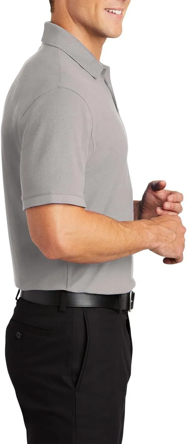 JustBlanks Men Polo Shirts Pique Polo Shirts for Men Short Sleeves 3 Button Performance Polo T Shirt