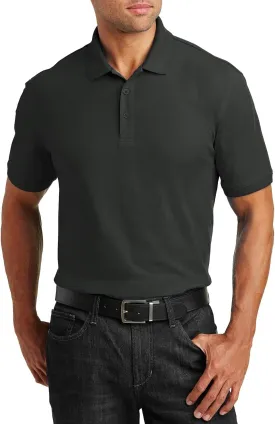 JustBlanks Men Polo Shirts Pique Polo Shirts for Men Short Sleeves 3 Button Performance Polo T Shirt
