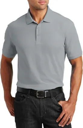 JustBlanks Men Polo Shirts Pique Polo Shirts for Men Short Sleeves 3 Button Performance Polo T Shirt