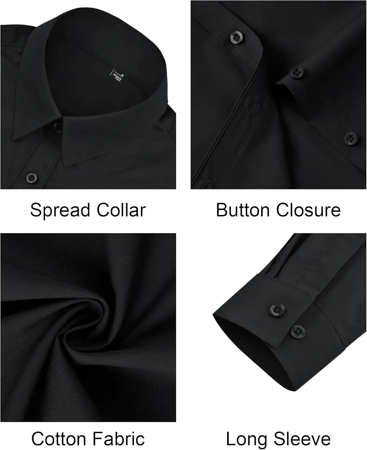 J.VER Womens Button Down Shirt Long Sleeve Dress Shirts Stretch Solid Work Blouse Collared Shirts for Business Office