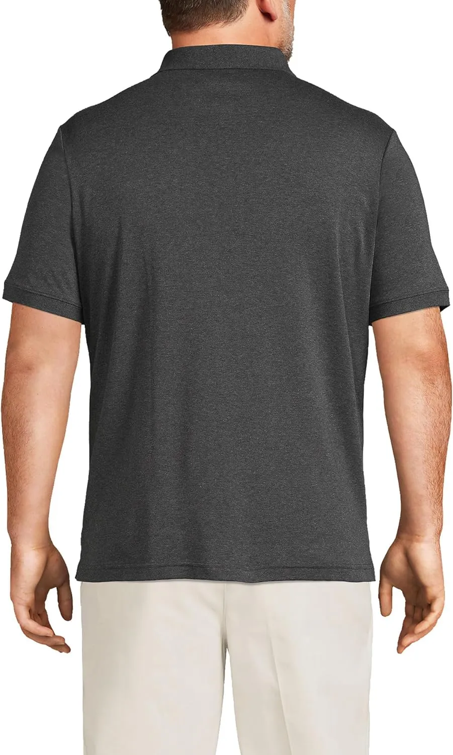 Lands' End Men's Short Sleeve American-Grown Supima Cotton Polo Shirt