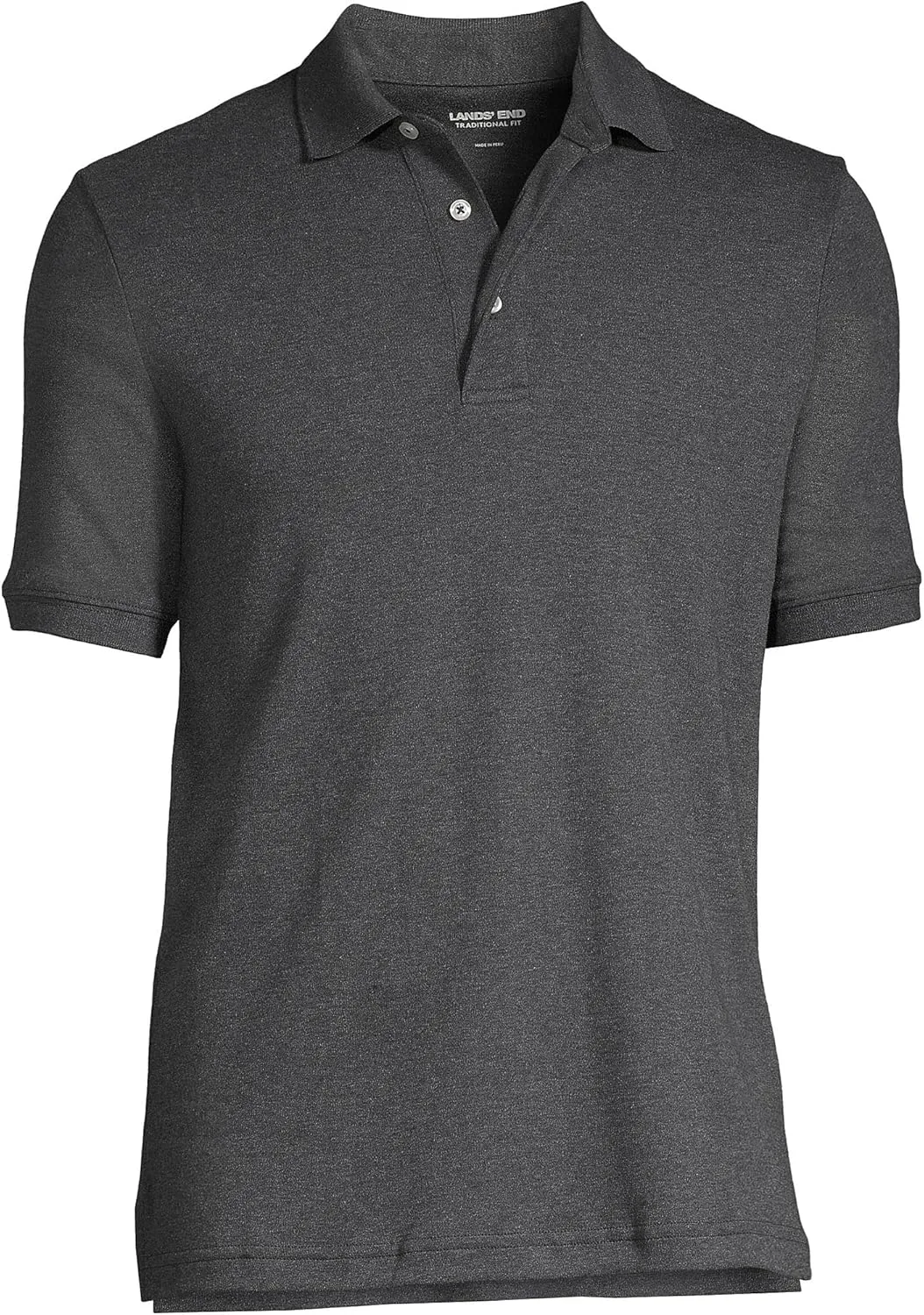 Lands' End Men's Short Sleeve American-Grown Supima Cotton Polo Shirt
