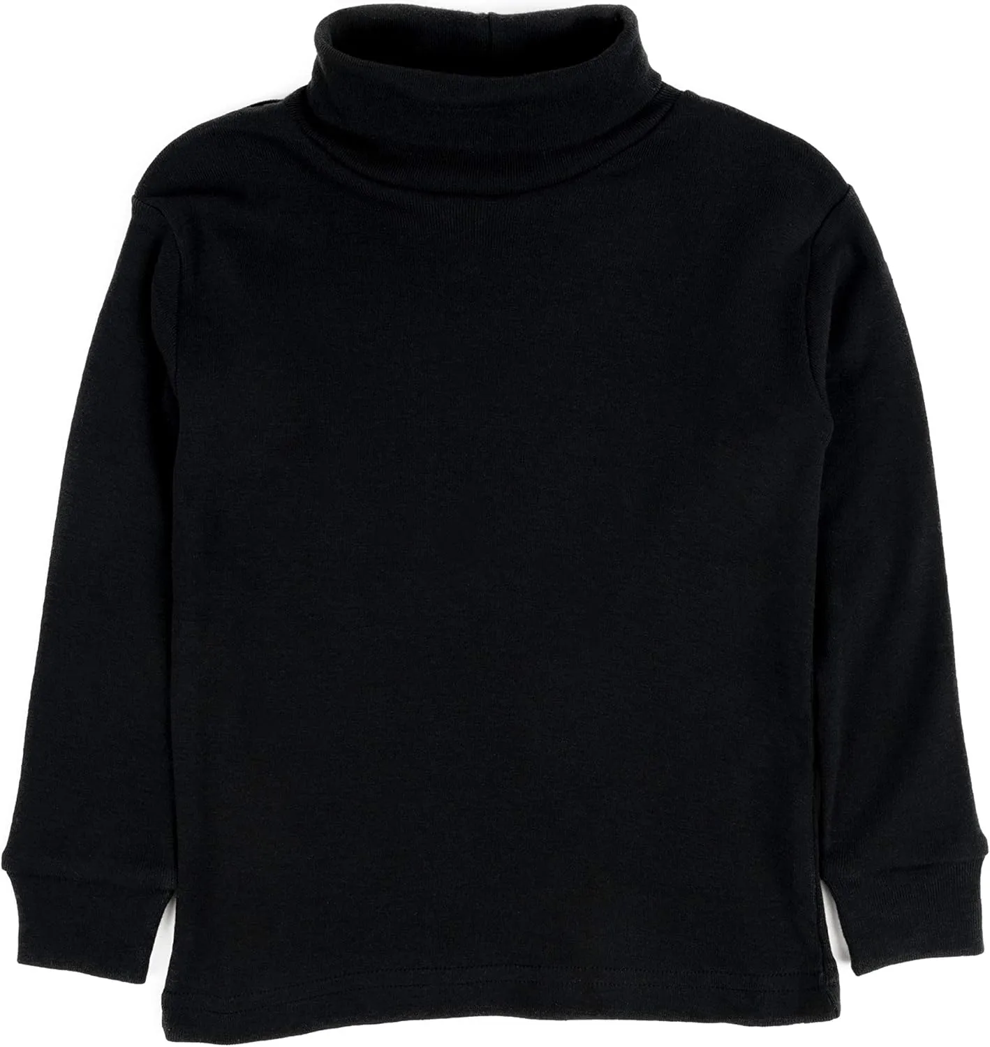 Leveret Girls Boys & Toddler Solid Turtleneck 100% Cotton Kids Shirt (2 Toddler-14 Years) Variety of Colors