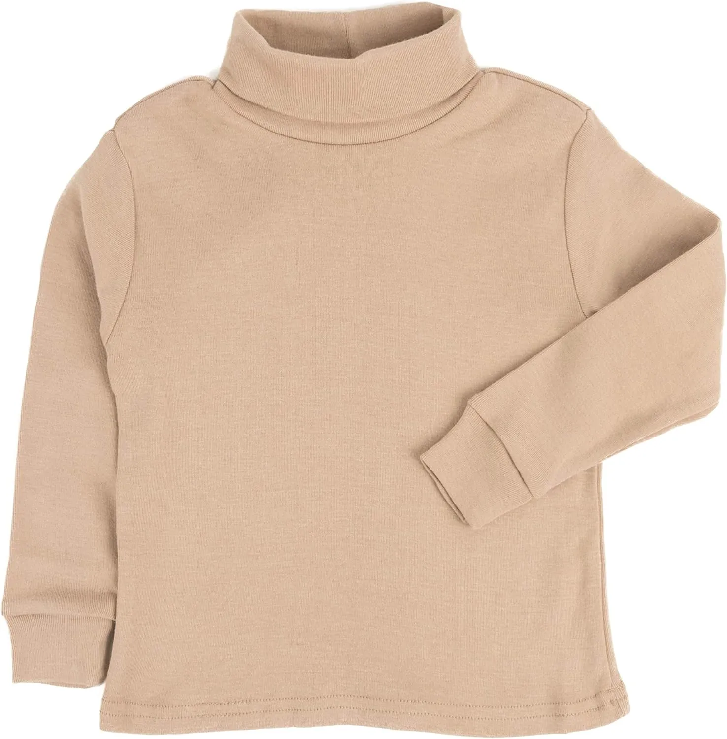 Leveret Girls Boys & Toddler Solid Turtleneck 100% Cotton Kids Shirt (2 Toddler-14 Years) Variety of Colors