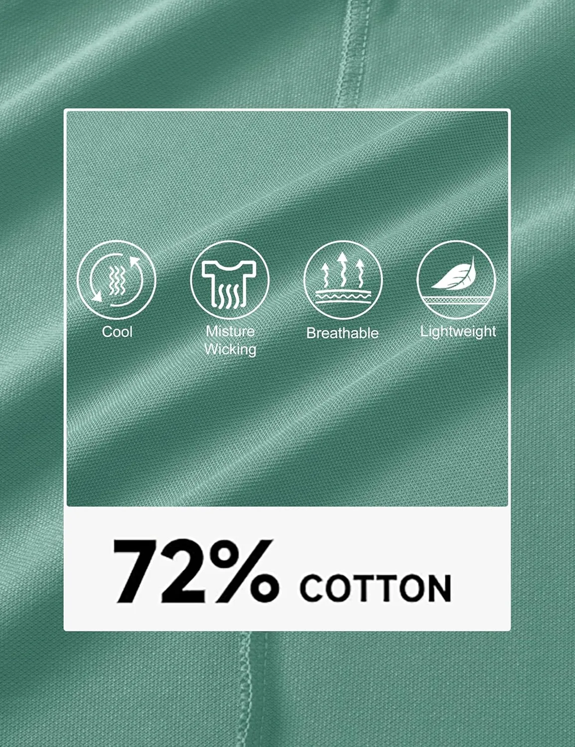 MAGCOMSEN Mens Polo Shirts with Pocket Cotton Pique Short Sleeve Collared Shirt Moisture Wicking Golf Shirts 3-Button Shirts