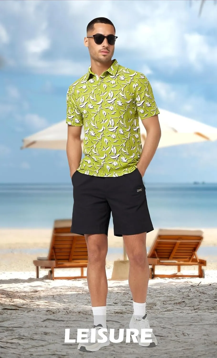 Men's Golf Polo Shirts Dry Fit Comfort Stretch Casual Shirt Short Sleeve Perfomance Moisture Wicking Funny Print