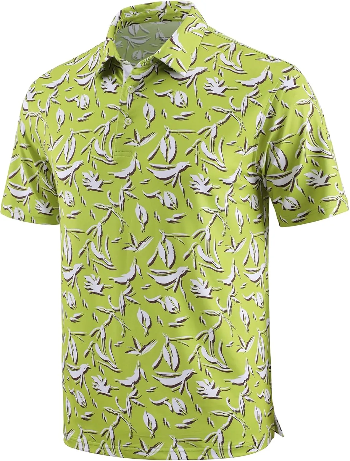 Men's Golf Polo Shirts Dry Fit Comfort Stretch Casual Shirt Short Sleeve Perfomance Moisture Wicking Funny Print