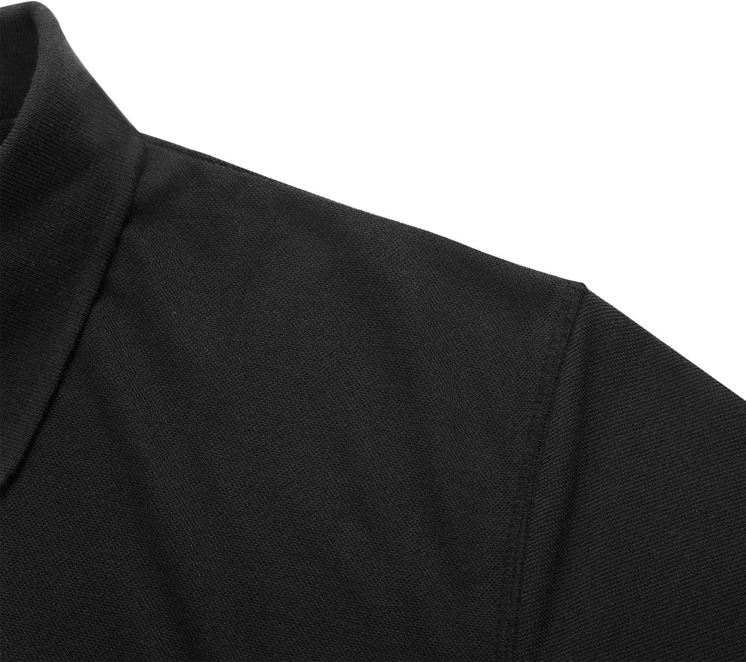 Men's Short Sleeve Polo Shirt Moisture Wicking Performance Dry Fit Golf Polo with Pocket
