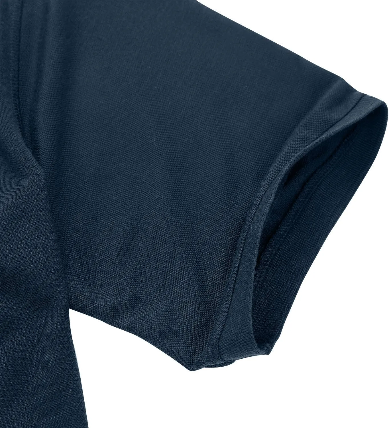Men's Short Sleeve Polo Shirt Moisture Wicking Performance Dry Fit Golf Polo with Pocket