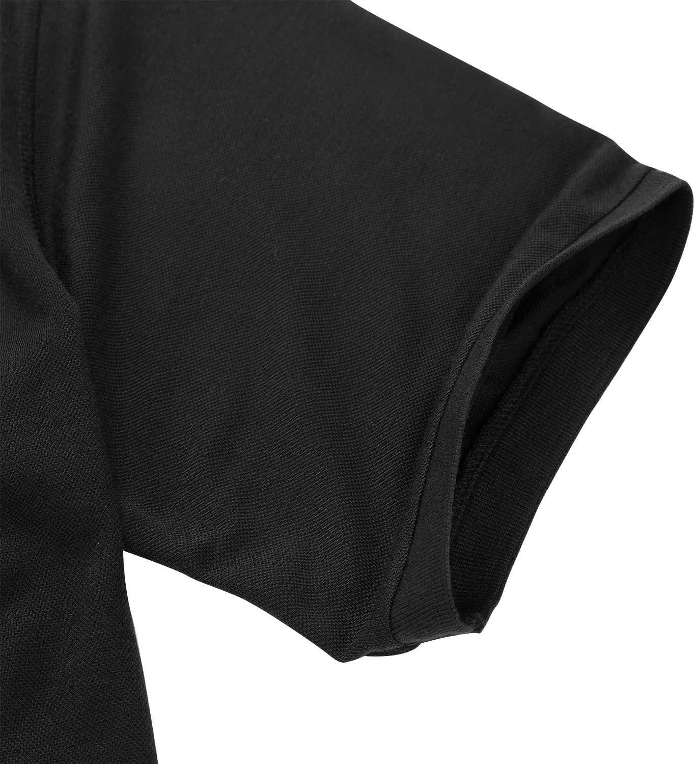 Men's Short Sleeve Polo Shirt Moisture Wicking Performance Dry Fit Golf Polo with Pocket