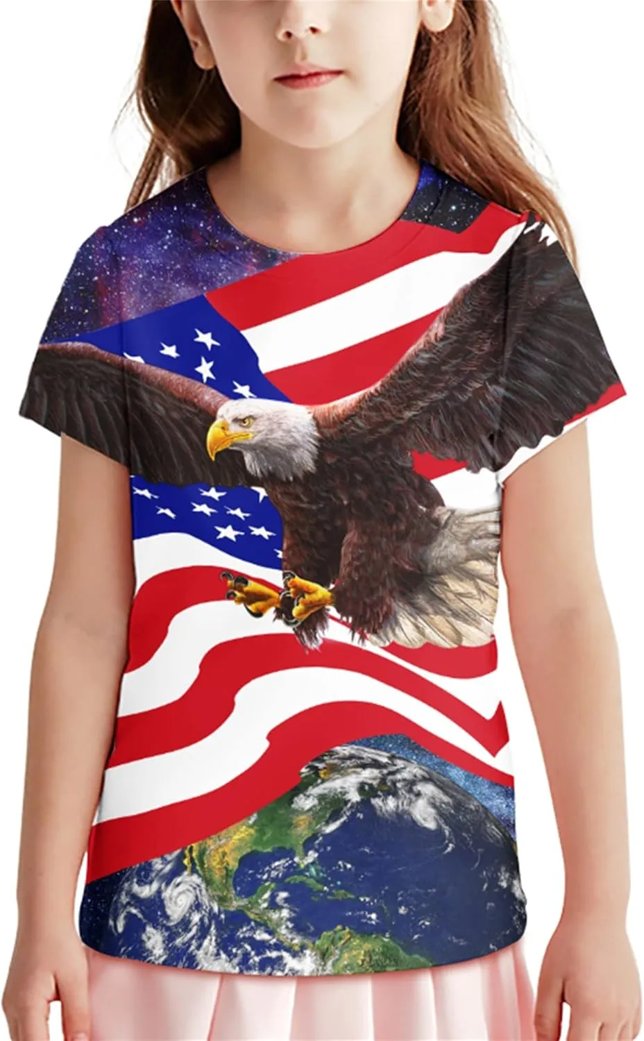 Neemanndy Teens Boys Girls Shirts 3D Print Colorful Design Graphic Tee Shirt with Short Sleeve for Kids 6-16 Years