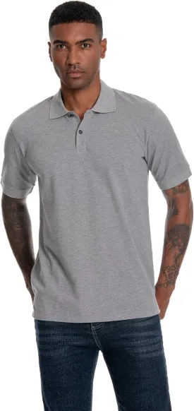 Nutria Mens Polo Shirt Short Sleeve 100% Cotton Pique Moisture Wicking Classic Collared T-Shirt Golf Tennis Casual Relax U09