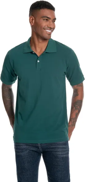 Nutria Mens Polo Shirt Short Sleeve 100% Cotton Pique Moisture Wicking Classic Collared T-Shirt Golf Tennis Casual Relax U09