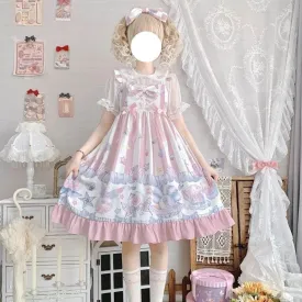 Ocean's Song    Dress Mermaidcore Kawaii Academia Y2K Cottagecore Coquette Fairycore Dollette Princesscore