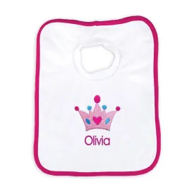 Personalized Basic Bib with Crown