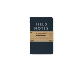 Pitch Black Memo Book | Ruled 3-Pack