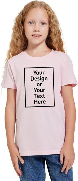 SupaSoft Apparel Kids Personalized Shirt for Boys Girls Youth Custom Tshits 6 to 18 Age Add Your Text Photo Tee