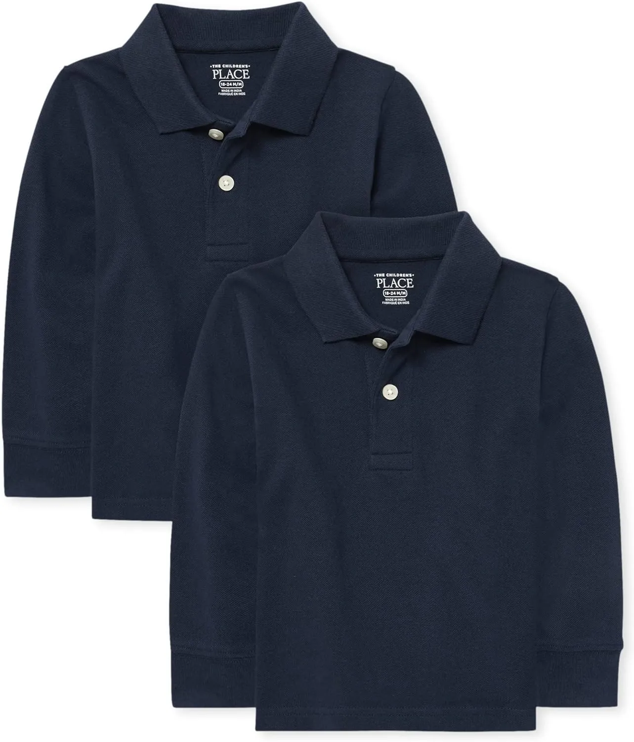 The Children's Place Baby Boys' Uniform Pique Polo (2 Pack)