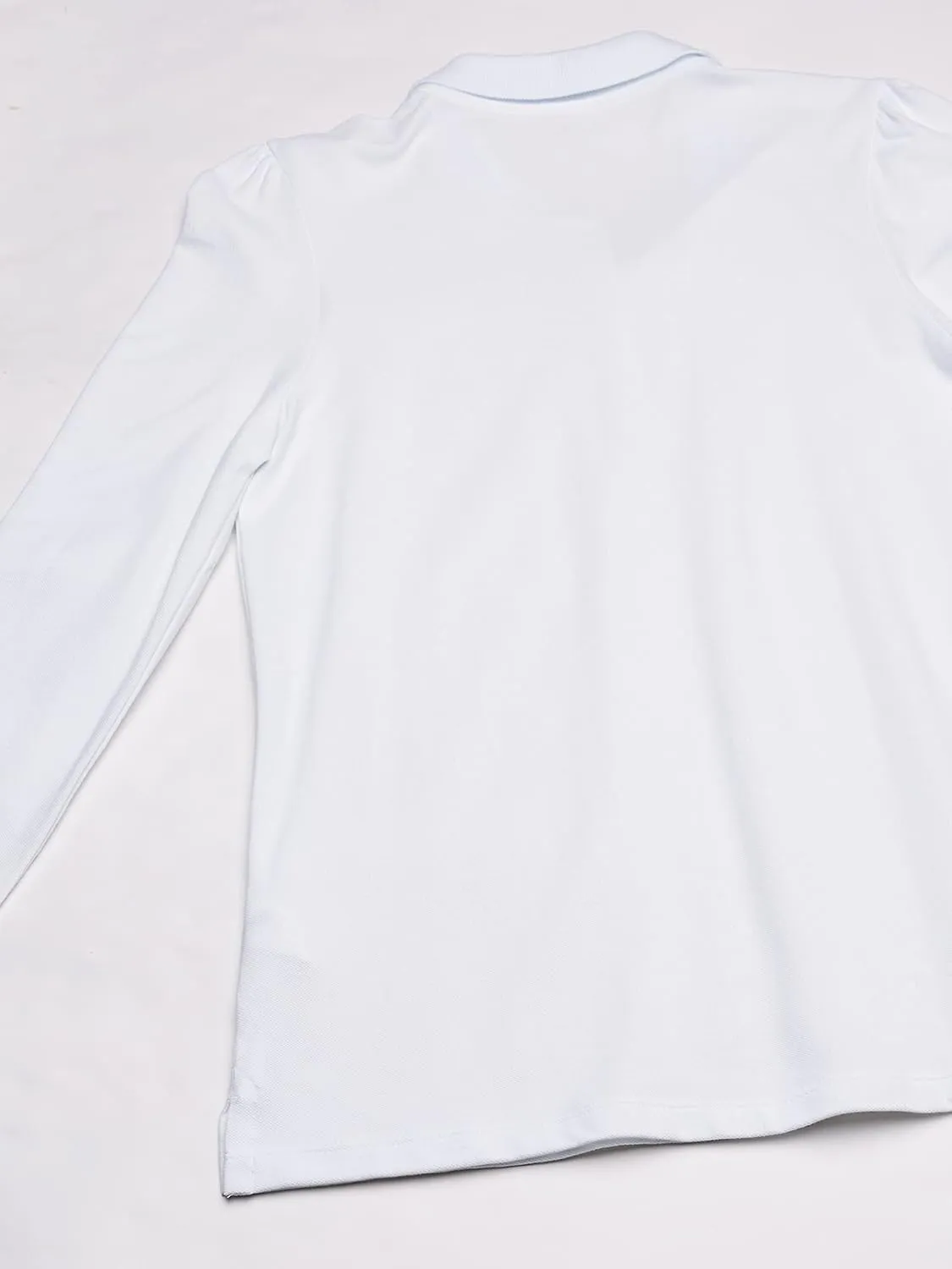 The Children's Place Girls' Long Sleeve Pique Polo
